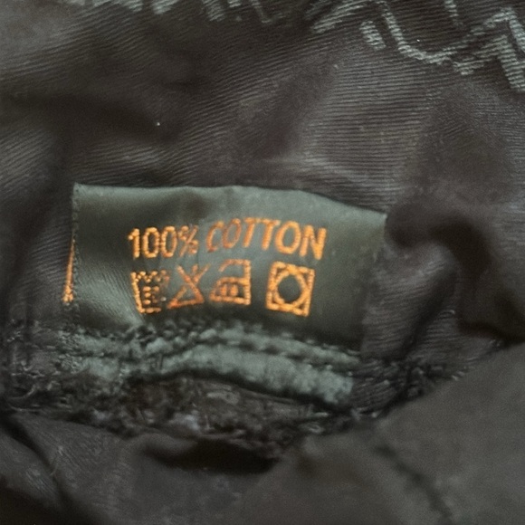 INDIAN PROJECT Mens' Black Casual Cargo Shorts Size M Emo Goth Skater Biker Punk - Picture 6 of 6